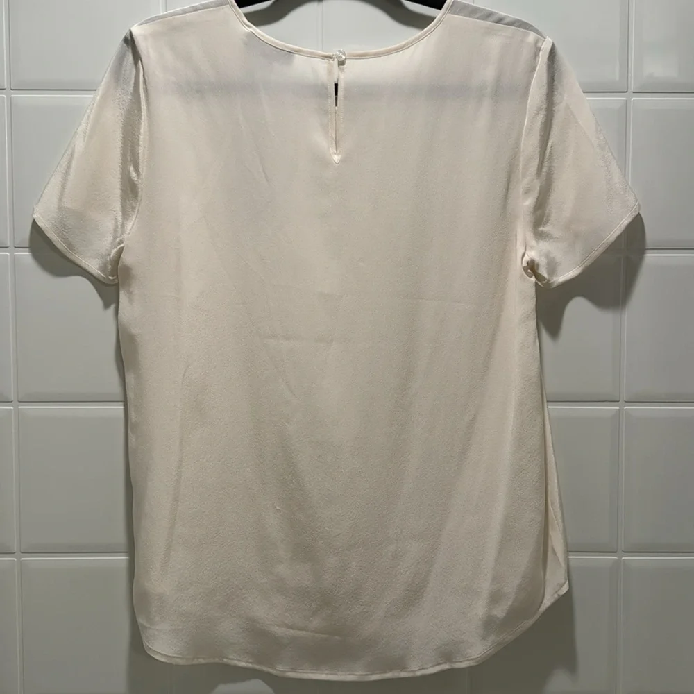NWT J Crew Silk Ivory Blouse - Picture 4 of 4